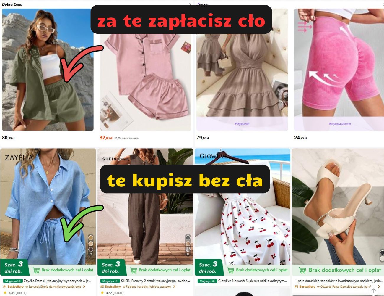 Jak nie płacić cła na Shein?