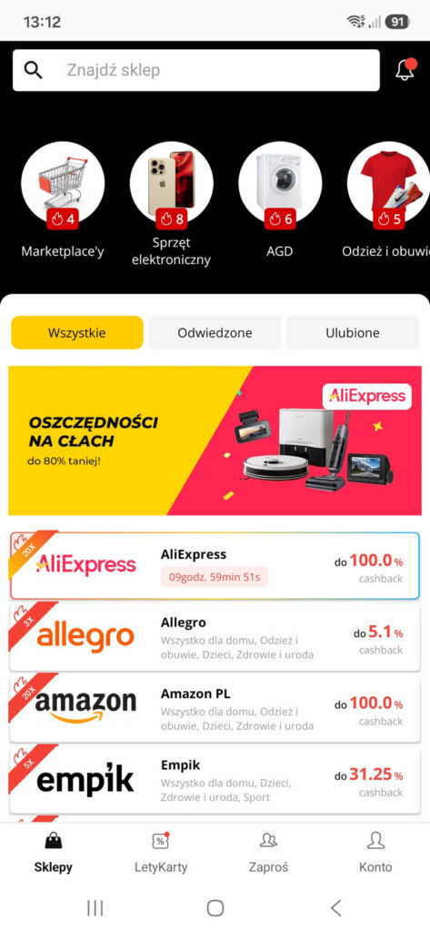 Cashback Sinsay
