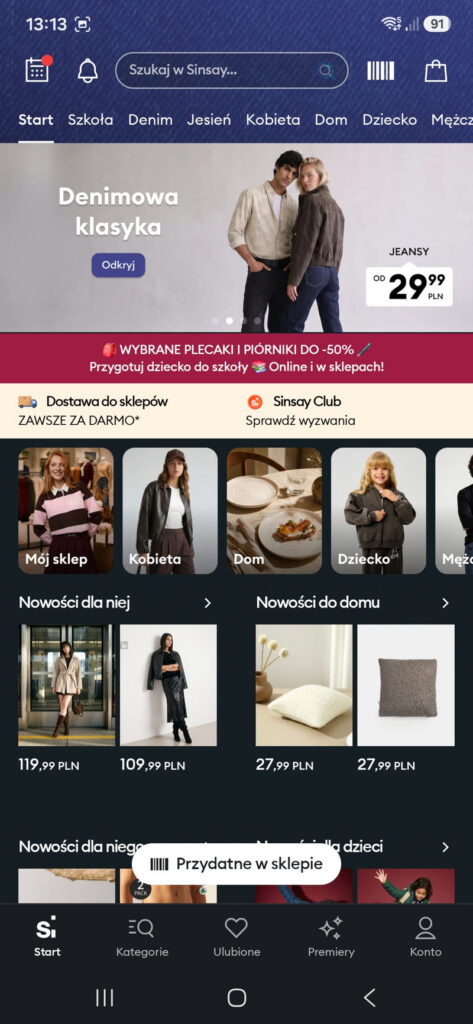 Cashback Sinsay