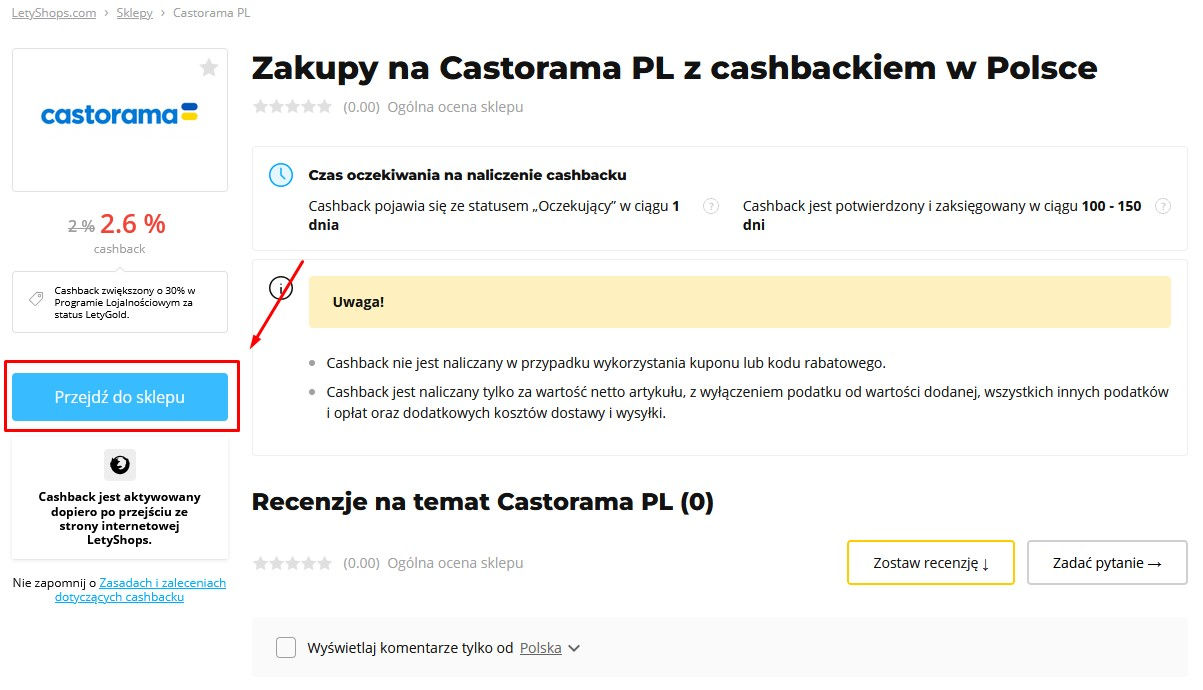 Cashback Castorama